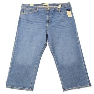 Levi Strauss Signature Heritage High Rise Loose Crop Jeans Medium Wash Women 28W